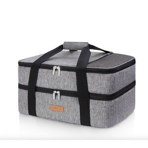 Luncia Double Decker Casserole Carrier Insulated Food Transport Delivery Bag